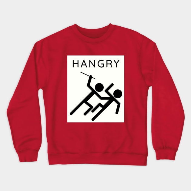 Hangry Crewneck Sweatshirt by Go Ask Alice Psychedelic Threads